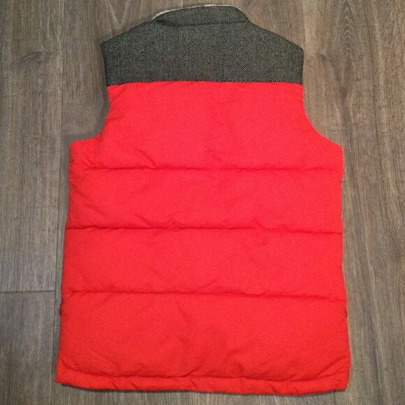 GapKids Orange Puffer Vest w Sherpa Collar XL - Picture 4 of 5